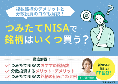 つみたてNISAで銘柄はいくつ買う？複数銘柄のデメリットと分散投資のコツのサムネイル画像